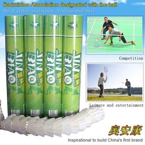 Volants de <span class=keywords><strong>badminton</strong></span> en plumes d'oie en gros, entraînement, avec une grande stabilité et durabilité pour les sports en intérieur et en extérieur - Product Image 4