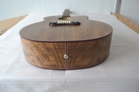 Cheap Price Custom Made Raysen Acoustic Guitar with Spruce Plywood Top Natural Color Steel Strings ABS Binding Pickup Option