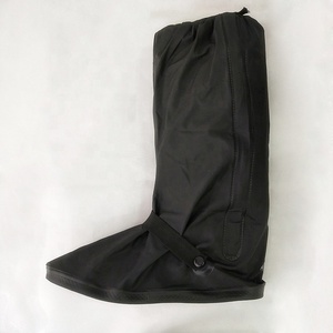 Couvre-chaussures de <span class=keywords><strong>pluie</strong></span> antidérapants en PVC pour <span class=keywords><strong>moto</strong></span>, couvre-bottes de travail imperméables avec réflecteur, vente en gros - Product Image 2