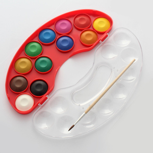 12 Color Arte Pintura B2c Venta al por mayor 28mm Oval Acuarela Pintura Set - Product Image 4