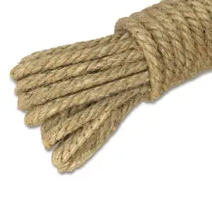 Sisal, yute, manila,coir, Material de cáñamo hecho a máquina tipo twist Jute rope