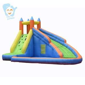 3-5 Trẻ Em Sân Nhà Mùa Hè/Mùa Đông Mặt Đất Nước Phun <span class=keywords><strong>Inflatable</strong></span> Trượt Nước Công Viên - Product Image 4