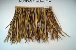 ฟางสีเหลืองประดิษฐ์อลูมิเนียม thatch หลังคา tiki bar - Product Image 3