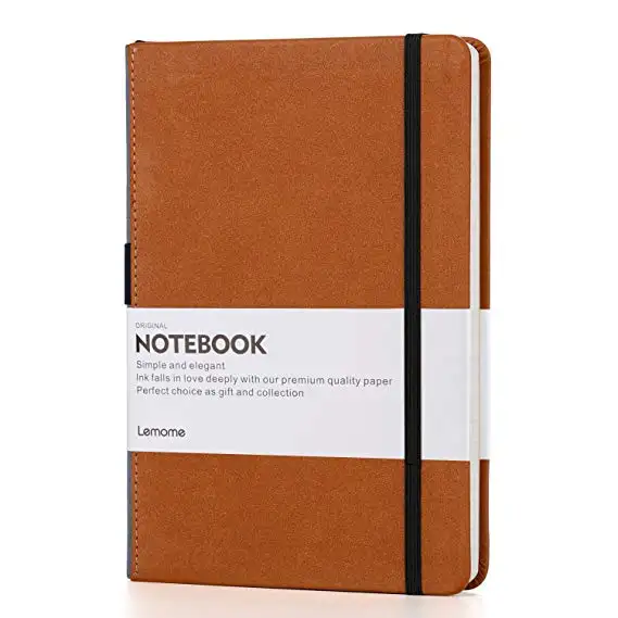 Custom Thick Classic Planner Pen Loop - Lemome A5 Wide Ruled Hardcover Writing Notebook