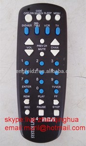 Alta calidad negro Mini 32 botones de goma ZF sistema Original LINK 4 RCA de Control remoto Universal DVD-AUX VCR <span class=keywords><strong>TV</strong></span> 2 * AAA - Product Image 1