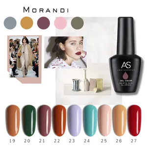 AS 36 Color Morandi Nail Gel Polish Long Lasting Gel Varnish Soak Off UV Led 15ML Nail Art Gel Polish