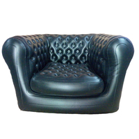 Canapé Chesterfield gonflable moderne à une place, confortable, en plastique, pour usage hôtelier, fabriqué par un fabricant du Guangdong