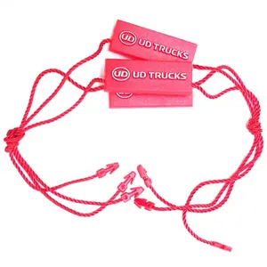 Fixadores de etiqueta personalizados, corda de plástico de vestuário