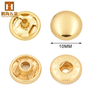 Nickel Miễn Phí Túi Xách Purse Vàng Báo Chí Kim Loại Bốn Phần Mùa Xuân Snap Nút Bấm Nút Stud - Product Image 4