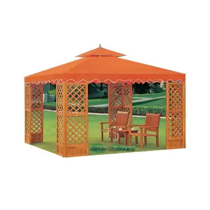 Cheap Pop Up Wood Gazebo Leisure Square Garden Gazebo For Sale