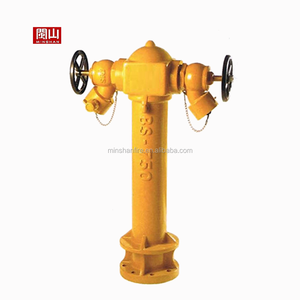 Système d'hydrant d'incendie en alliage de cuivre revêtu d'époxy rouge et jaune, vanne de commande 2x2,5 pouces avec sortie femelle BS, fonte conforme à la norme BS 1452 - Product Image 2