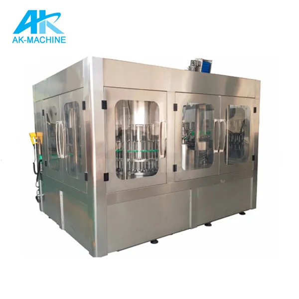 Juice Packing Machine Of RXGF24-24-6 Plastic Bottle Filling Line For Juice Bottling Plant Process In 2019