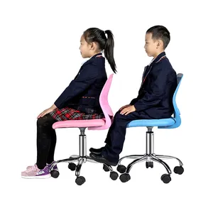 فوشان أودا بدون ذراع ظهر منخفض قابل للتدوير للطلاب شبكة بلاستيكية للأطفال كرسي مكتب لرفع الغاز