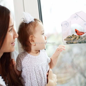 Clear Acrylic Large Window <strong>Bird</strong> <strong>Feeder</strong> with Sliding Feed <strong>Tray</strong> - Product Image 6