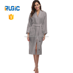 Cotone solido Indumenti Da Notte Lunga Veste <span class=keywords><strong>Donna</strong></span> Spa Accappatoio Pigiami Delle Donne Degli Indumenti Da Notte <span class=keywords><strong>Vestaglia</strong></span> <span class=keywords><strong>Pigiama</strong></span> Delle Donne - Product Image 3