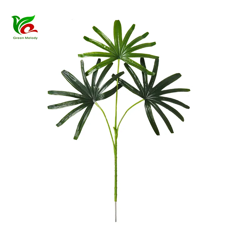 Rhapis Excelsa Leaf Artificial Real Touch Leaf Artificial Tree Branches And Leaves