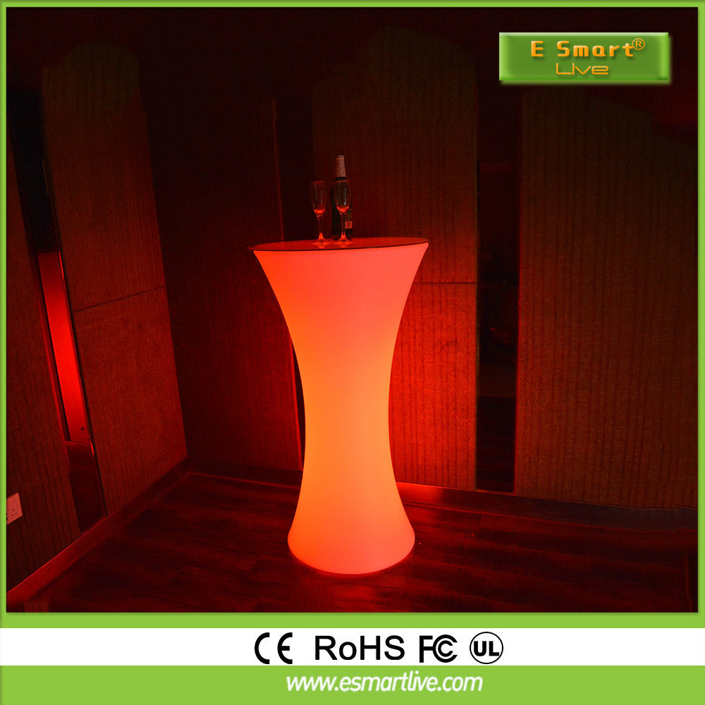 LED éclairage haute cocktail bar table pour la partie de l'événement KTV discothèque/high top tables de cocktail