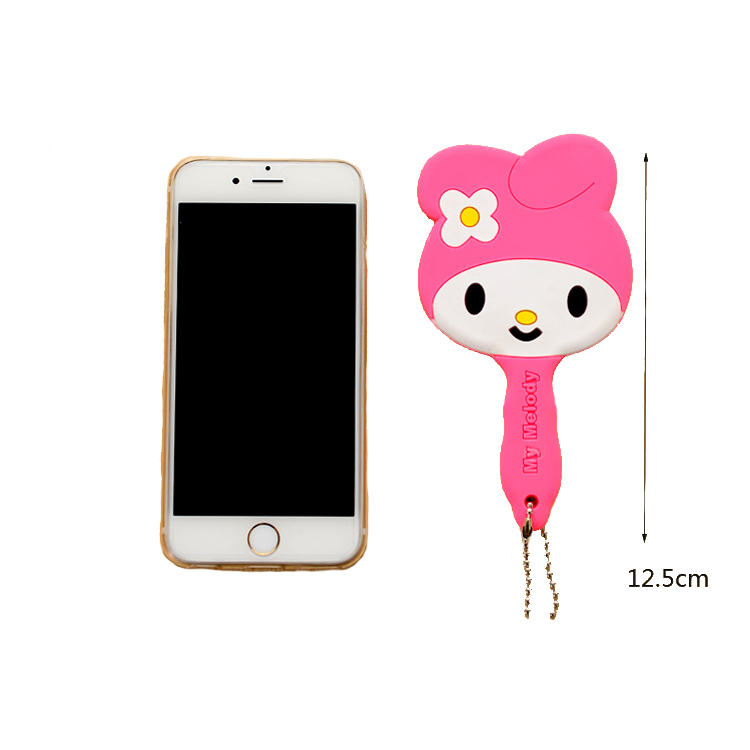 Силиконовое косметическое Оригинальное креативное Силиконовое зеркало, милое портативное Силиконовое зеркало для макияжа