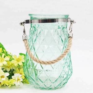 Bocca larga Vaso di Vetro per il Fiore Organizzare Vaso per la Decorazione domestica con la stringa - Product Image 4
