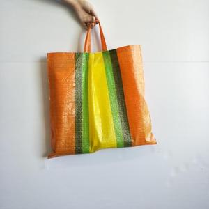 Nhà máy giá Multi-màu nhỏ cán polypropylene/pp dệt/cọ sợi mua sắm túi/bao/sacos với xử lý xuất khẩu sang Peru - Product Image 5