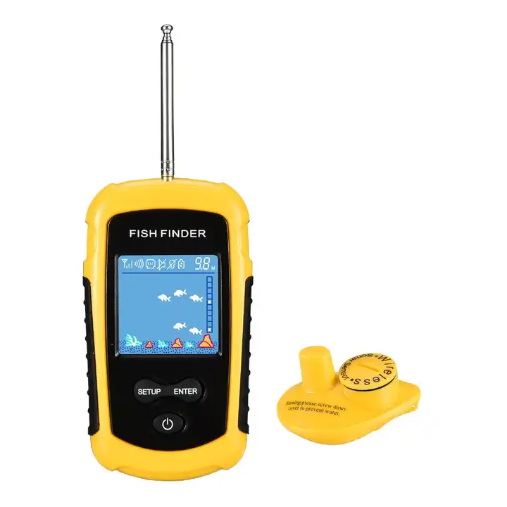 Sonar Ffcw1108-1 Fish Finder Wireless 120m Wireless Fishing Finder Alarm  40m/130ft Deeper Fishfinder English/russian Buy Fish Finder,Sonar Fish, Deeper 1st Fish Finder