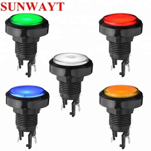 12V 45Mm Arcade Momentary Nhựa Push Button 45Mm Nhà Máy 45Mm Arcade LED Chiếu Sáng Đẩy Nút Nhà Sản Xuất - Product Image 3