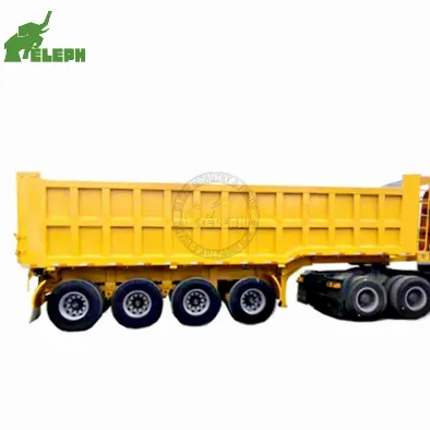 Lage Prijs Dump Auto Schaarlift Achter Dumper 3 Assen Rc Mijnbouw Dump Truck Aanhanger