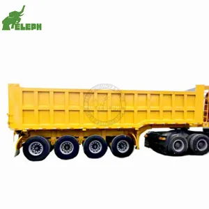 Low price dump car scissor lift rear dumper 3 axles rc mining dump truck trailer for sale