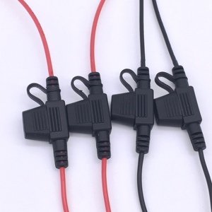 สายรัดสำหรับเครื่องเสียงรถยนต์ OEM 1015 18Awg 600V ที่ใส่ฟิวส์15A ใบมีด105C สีแดงสำหรับใช้งานทางอิเล็กทรอนิกส์ - Product Image 3