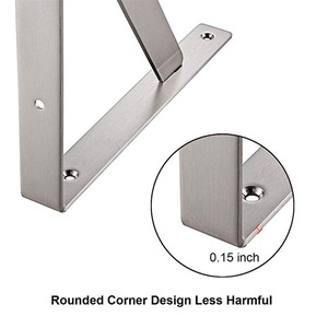 Heavy Duty In Acciaio Inox Solido 14 "Angolo Brace Giunto Ad Angolo Retto Scaffale Staffa di Supporto - Product Image 5
