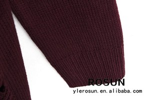 2015 <span class=keywords><strong>mujeres</strong></span> suéter flojo <span class=keywords><strong>tupe</strong></span> precio venta al por mayor chaqueta de punto en púrpura - Product Image 6