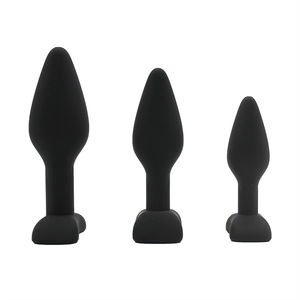 アマゾンホットセラー3個アナルプラグセットシリコンセックスアナルプラグセット - Product Image 2