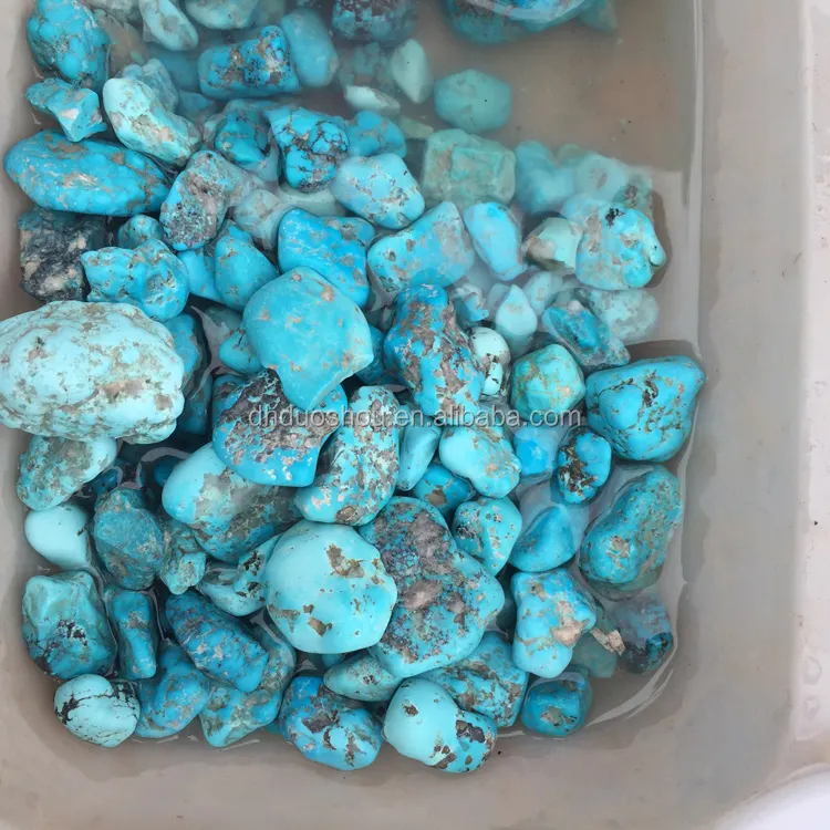 Bulk Wholesale Natural Raw Blue Turquoise Stone Rough for Jewelry Making