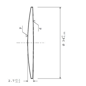 2025 Venta caliente China fabricación óptica zafiro lente de cristal doble lente convexa para proyector para la venta