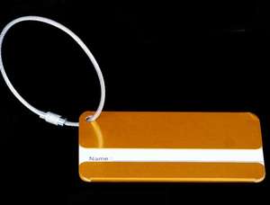 Regalo de la promoción de metal de aluminio de etiqueta de equipaje con alambre de acero inoxidable cable de la <span class=keywords><strong>cuerda</strong></span> - Product Image 6