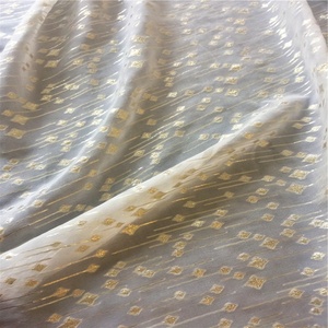 Tessuto organico in tessuto di seta <span class=keywords><strong>Lurex</strong></span> Jacquard broccato di seta metallizzata in Dirac di fabbricazione francese per biancheria da letto e abiti - Product Image 6