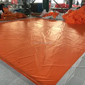 Resistente al fuego Lona de PVC, color Naranja lona UV tratada lona