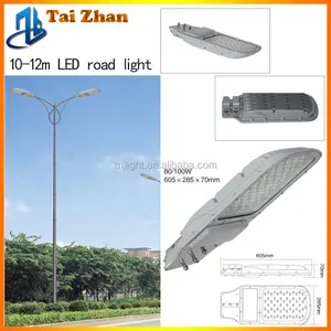 AC Power Supply 80/100 W LED Street Light Di Double-Headed Lampu Jalan