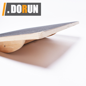 Planche <span class=keywords><strong>d</strong></span>'<span class=keywords><strong>équilibre</strong></span> professionnelle en bois, planche à bascule, accessoire de bureau debout en bois pour sous le bureau avec roulettes antidérapantes - Product Image 4