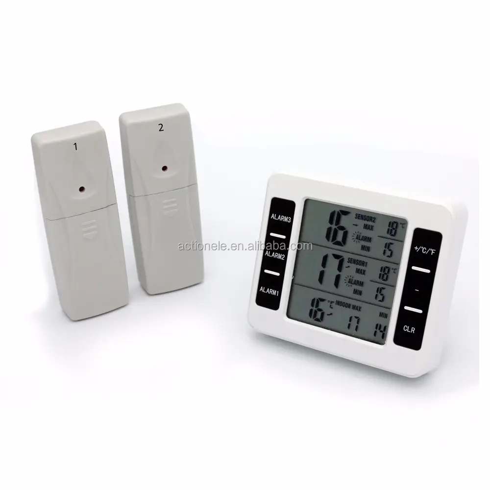 Xiamo — réfrigérateur sans fil, thermomètre de cuisine avec 2 capteurs