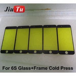 con prensado en frío para el iPhone 6 s agrietado remodelación pantalla LCD calidad original (Blanco/negro) - Product Image 5