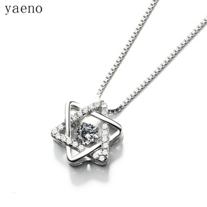 De diseño de moda de la joyería de la plata esterlina 925 con <span class=keywords><strong>el</strong></span> baile de la piedra de la suerte de la Estrella de <span class=keywords><strong>David</strong></span> - Product Image 2