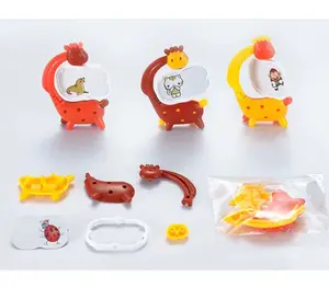 Chinese wholesale funny small assemble giraffe frame toys for kinder joy egg