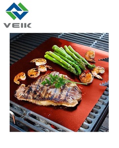 Premium 100% Tapis de barbecue antiadhésif 0.2mm d'épaisseur Charbon de bois-Outil de cuisson et de pâtisserie