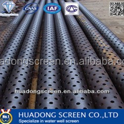 Tubería de drenaje perforada de acero de alta resistencia, pantalla de metal perforada para tubería de filtro de agua - Product Image 2