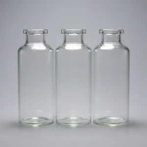 Tubular Glass Bottle Manufacturer 30ml Transparent Low Borosilicate Tubular Glass Vial Glass Bottle