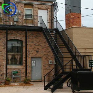 Escalera <span class=keywords><strong>de</strong></span> Escape <span class=keywords><strong>de</strong></span> Incendios <span class=keywords><strong>de</strong></span> Metal para Exteriores / <span class=keywords><strong>Escaleras</strong></span> <span class=keywords><strong>Prefabricadas</strong></span> <span class=keywords><strong>de</strong></span> Acero Dulce para Exteriores / Barandilla <span class=keywords><strong>de</strong></span> Escalera Prefabricada <span class=keywords><strong>de</strong></span> <span class=keywords><strong>Hierro</strong></span> Forjado - Product Image 5