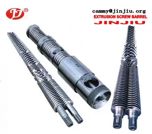 SJSZ series 65/132 conical double/twin barrel screw used for plastic and rubber machine