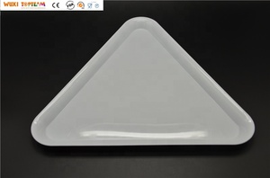 Vassoio di Servizio Triangolare <span class=keywords><strong>in</strong></span> <span class=keywords><strong>Plastica</strong></span> (PS) 16x16x16 Pollici, Stile Classico, Colore Personalizzabile - Product Image 2