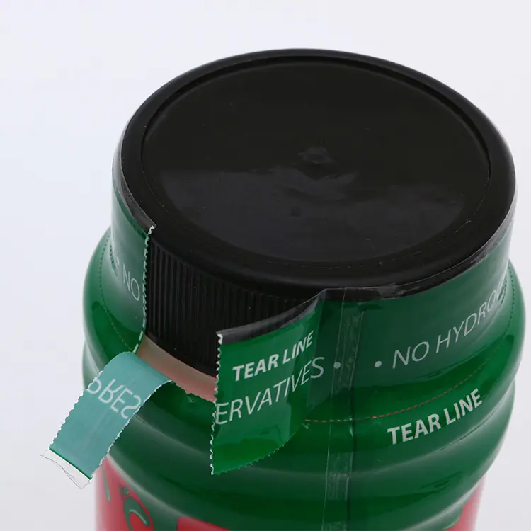 Custom bottle shrink wrap label sleeve